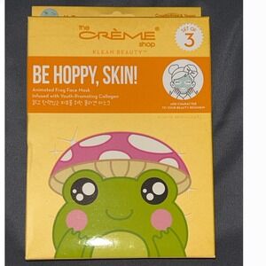 The Crème Shop Be Hoppy Skin Animated Frog Face Mask Set of 3 Collagen